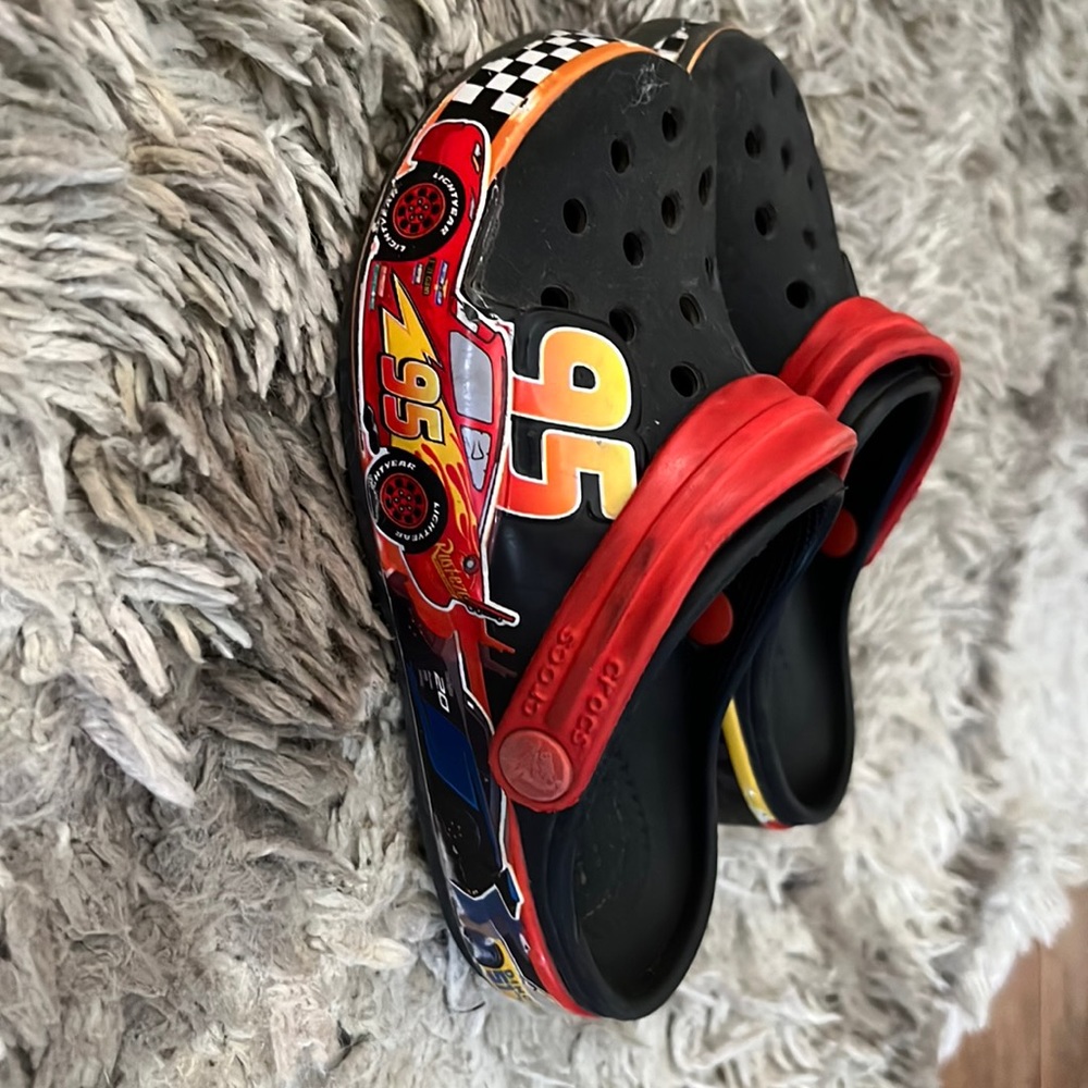 Toddler size 9 Disney Cars Crocs
